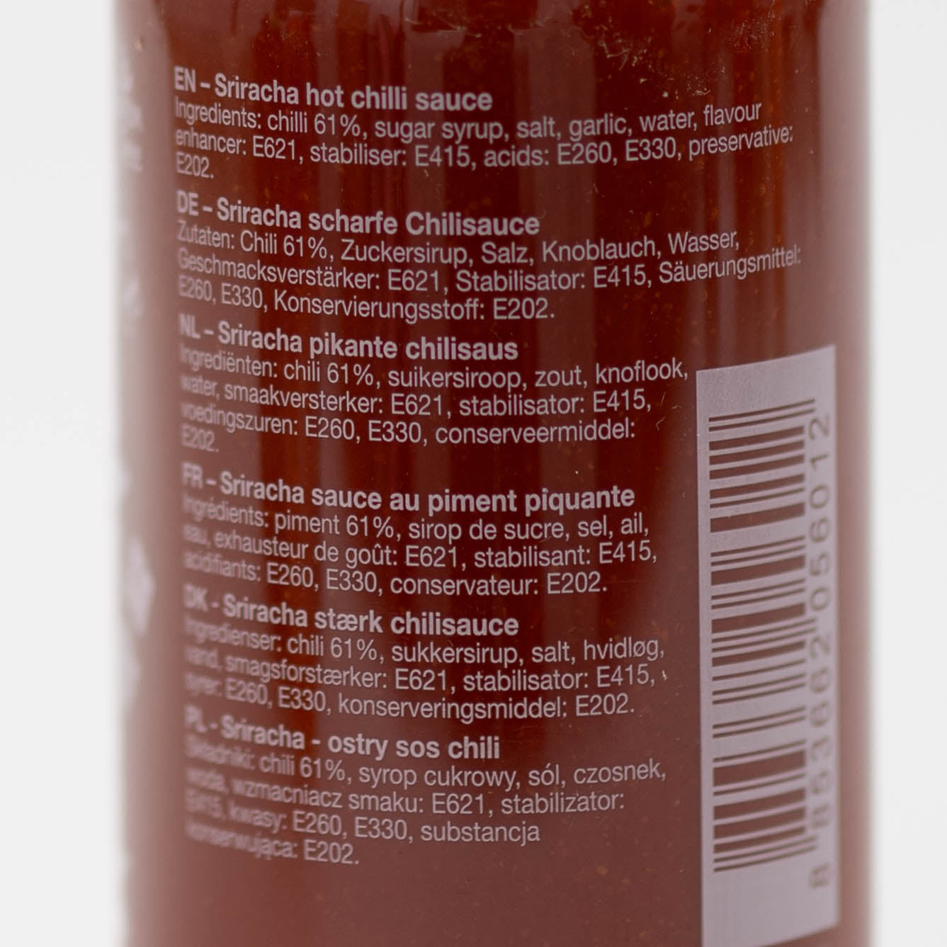 onlineshop dinese.de 455ml naehrwerte sriracha sauce original asiatische lebensmittel asiashop